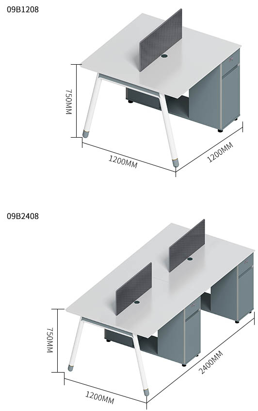 Postes de travail de bureau Bureaux 8